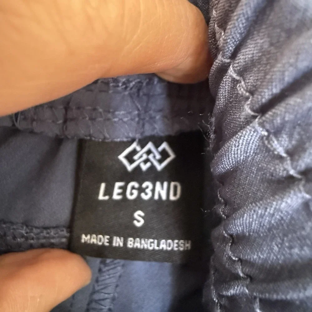 Leg3nd‎ Performance Joggers Men's SM Blue Pockets Drawstring Running Gym Lounge